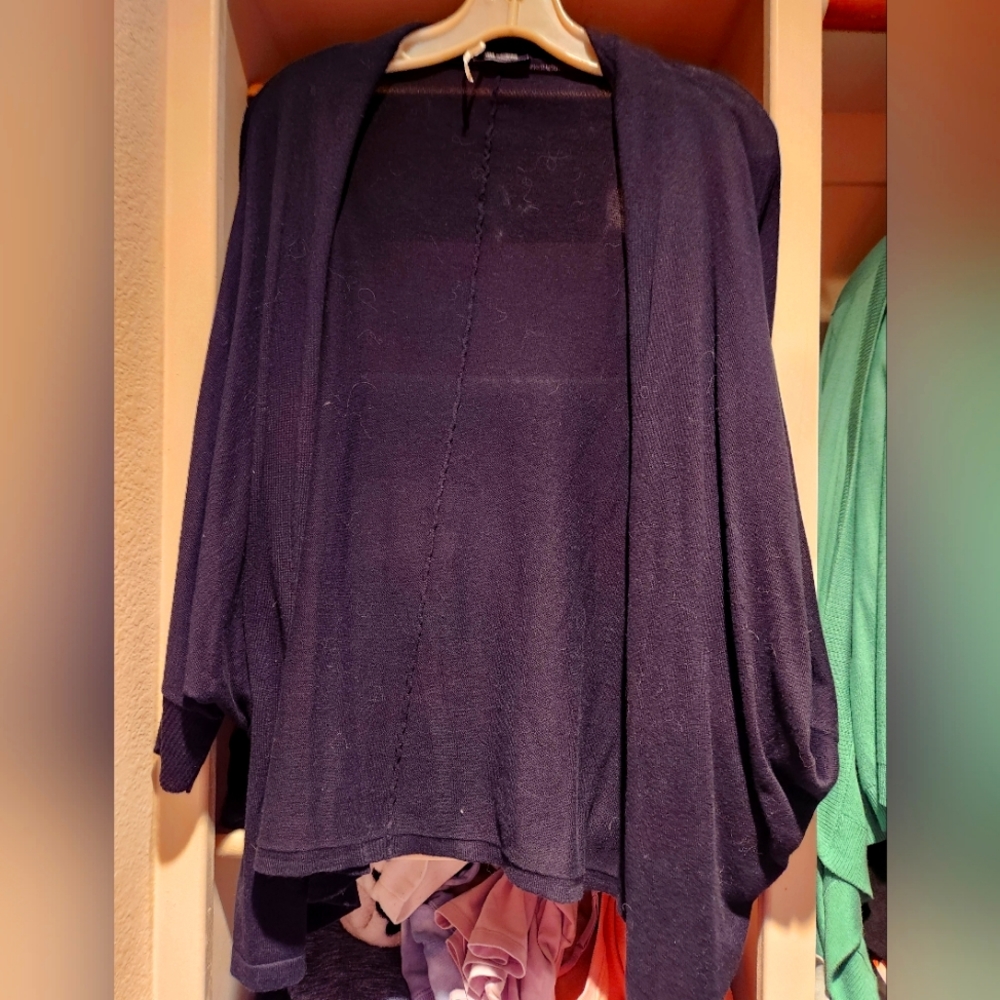 Sheer black cardigan